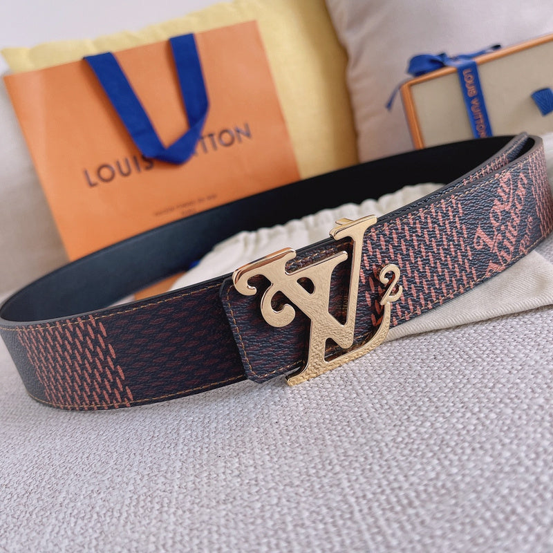 LBL9 Real leather 4.0CM 95-125CM Belt with all packing