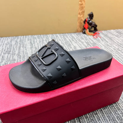 YVS10 Leather slippers couples shoes 36-45 With box