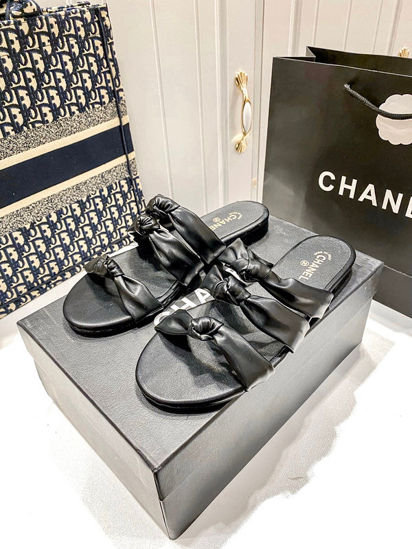 MBCS1 Leather Slippers Size 35-41 Shoes with Box