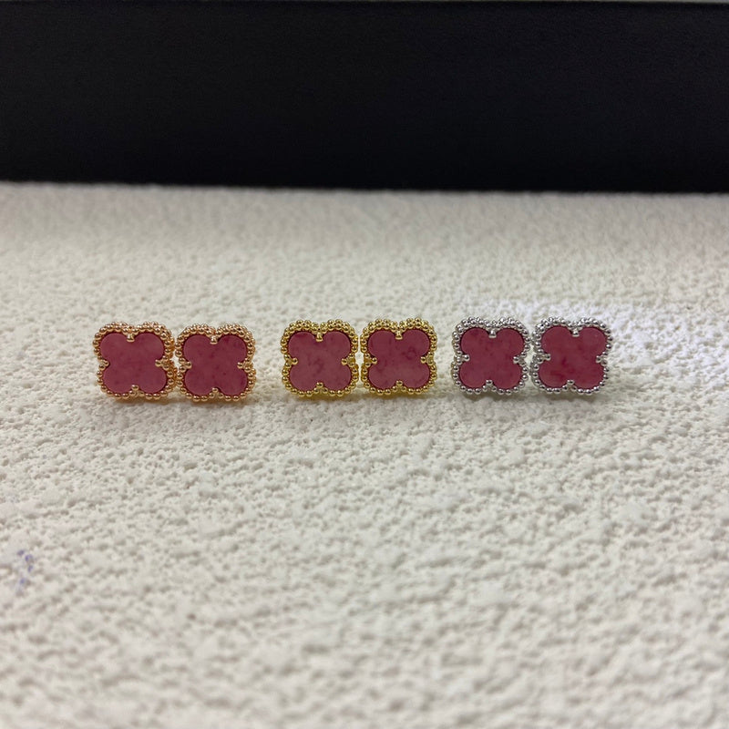 AVSE3   Rose pink mini stud earrings jewelry