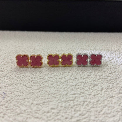 AVSE3   Rose pink mini stud earrings jewelry