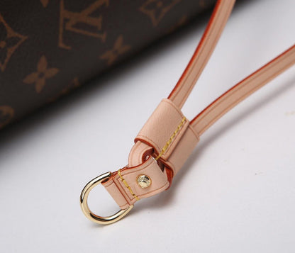 GLP8  Neverfull Bag high quality L*V bag for lady gift Canvas leather small size 32x29x17cm/ big 40×33×20CM