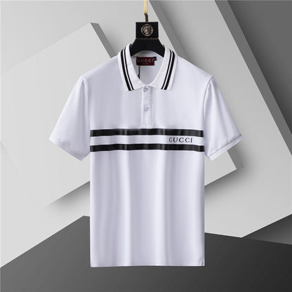 GUC064  Men's short sleeved lapel polo shirt clothing