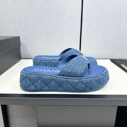 MBCS15 Leather Slippers Size 35-40 Shoes with Box