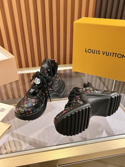 OLS38 Leather Women 5.5CM Shoes 35-41 with box