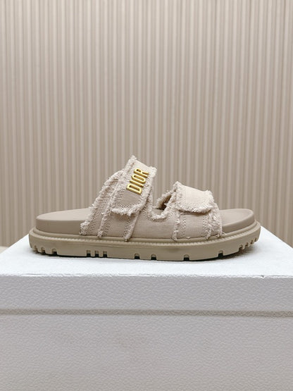 ODS3 Leather Women Slipper Size 35-42 Shoes with box