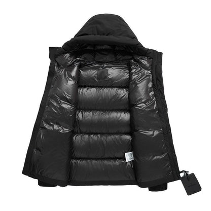 MOC72  New fall and winter hooded stand-up collar down jacket