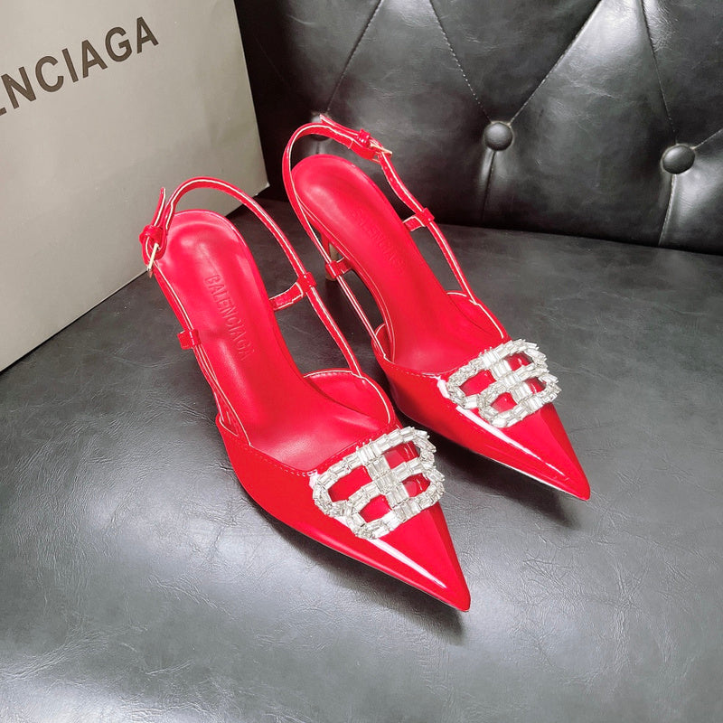 MBS11 Slippers Women 8CM heel shoes 35-42 With box