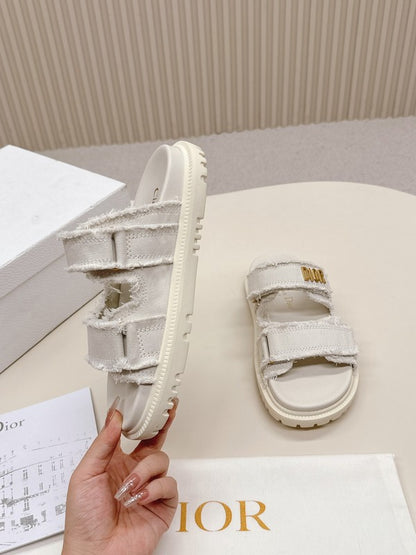 ODS3 Leather Women Slipper Size 35-42 Shoes with box