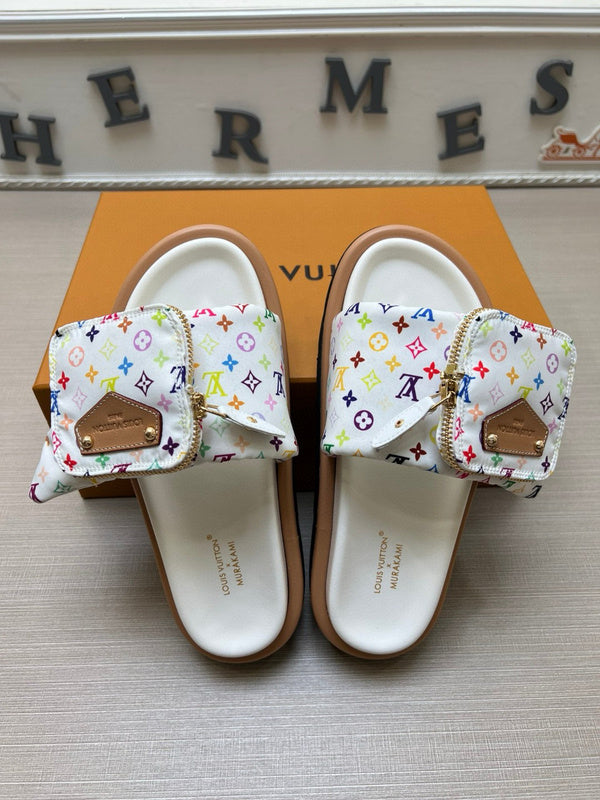 YLS5 Leather Slippers Size 36-45 Shoes with Box