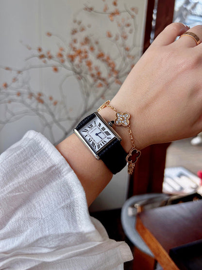 CW5  Couple's lychee print belt watch  25.5mm x 33.7mm/29.5mm*22mmCITIZEN movement