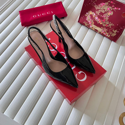 MGS16 Slippers Women 8CM heel shoes 35-41 With box