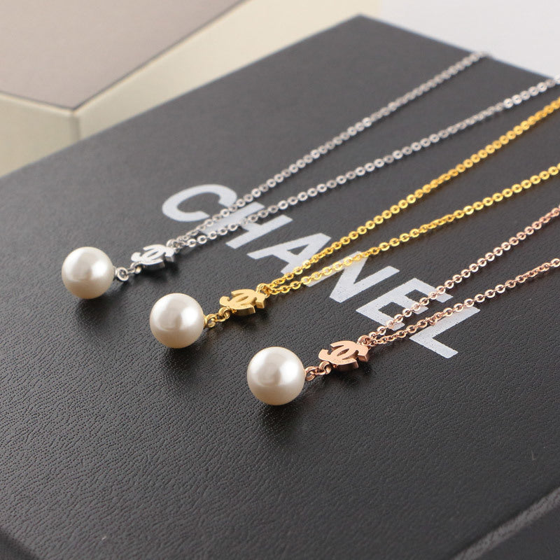 CHN58 Necklace 316L steel plating gold gift silver/Gold/rose necklaces Jewelry