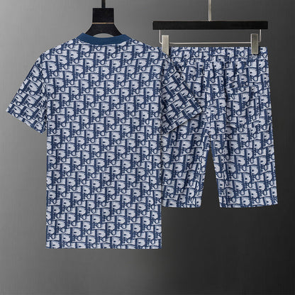 DIC119 New men's short sleeved polo top+shorts clothing