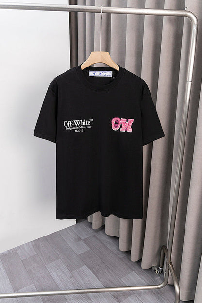 OFFC38   Men's and women's summer short-sleeved T-shirt clothes