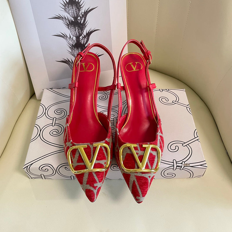 MJVS5 Leather Women 4/6/8/10CM Heel shoes 35-41 With box