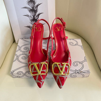 MJVS5 Leather Women 4/6/8/10CM Heel shoes 35-41 With box