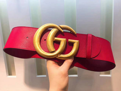 GCBL28 Brand wide 7.0cm total length 95-125cm Belt wonderful winder High Quality fashion gold buckle Belt