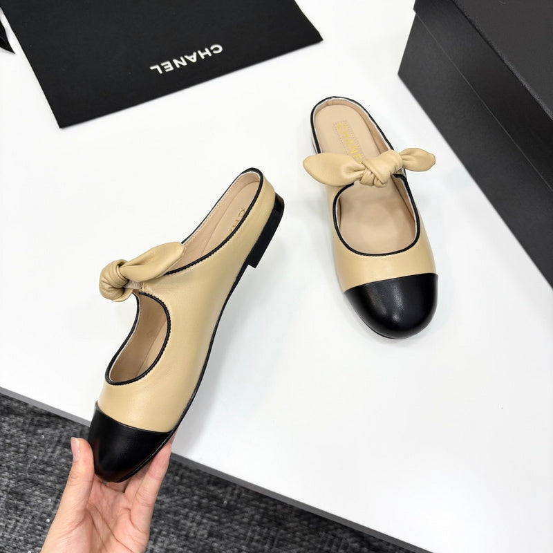 MBCS11 Leather Slippers Size 35-40 Shoes with Box