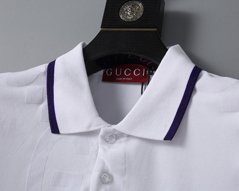 GUC055 Men's short sleeved lapel polo shirt clothing