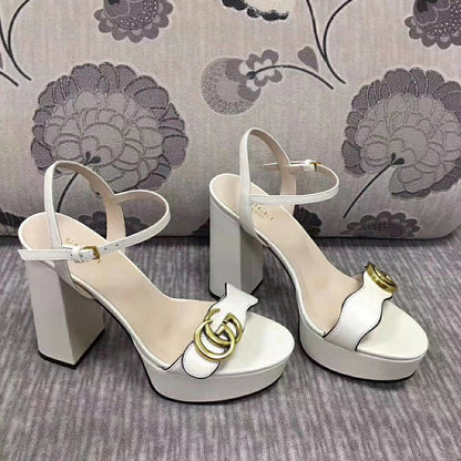 OGS4 Women real leather 8 Or 10CM shoes size 35-42 with box