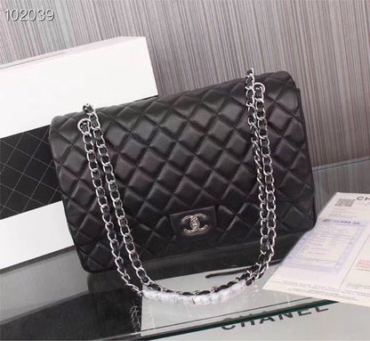 CHP100 fashion leather bag for women gift CC big size 30X20X10cm