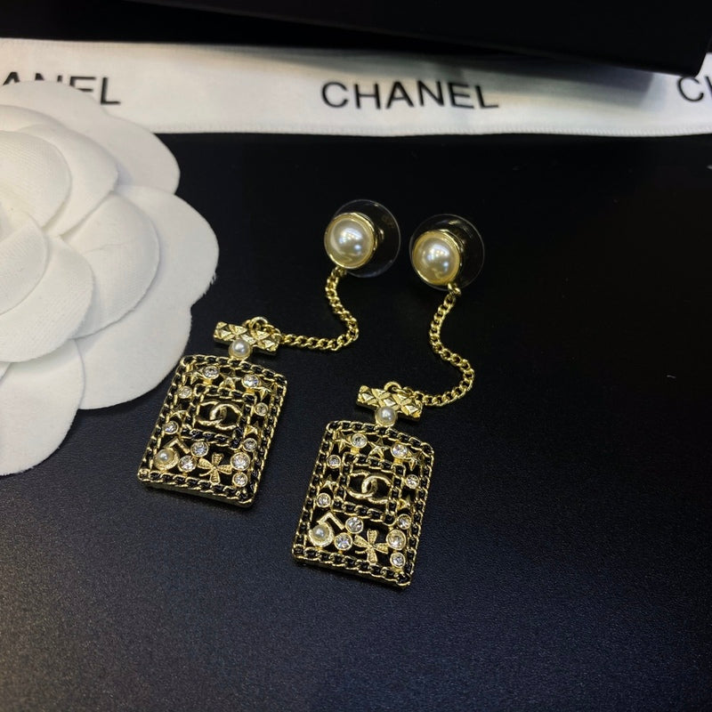 CHE136  Classic water bottle earrings pearl earrings  Jewelry