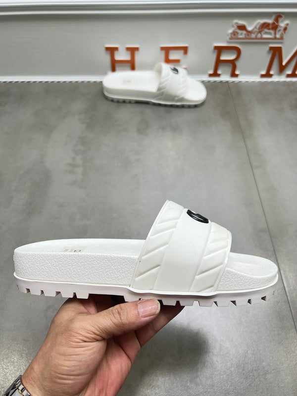 YGS06 Women and Man Leather Slippers 36-45 Shoes with Box