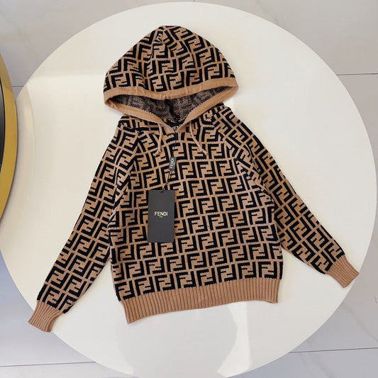 TFEC6  Autumn and winter boys and girls hooded sweater pullover sweater Clothing