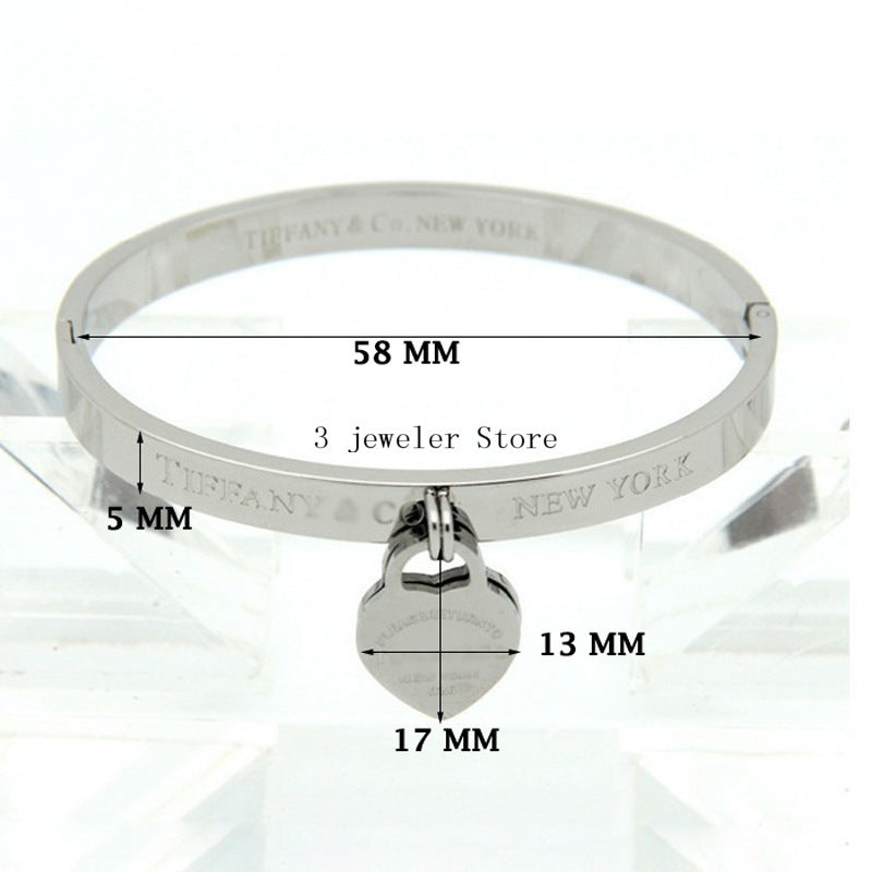 S440  Bracelet 316L steel plating gold silver/Gold/rose bangle Jewelry