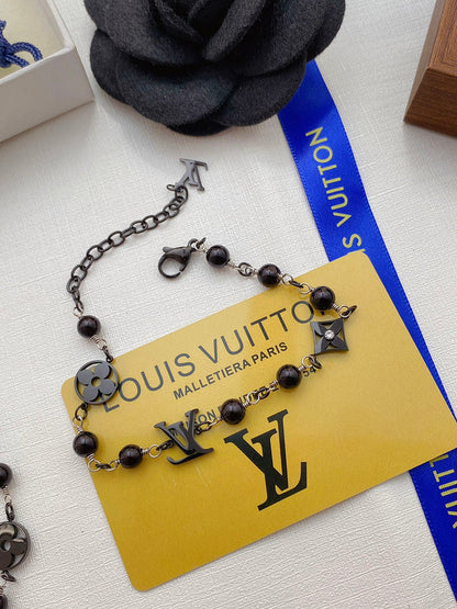 X678 Men's Titanium Steel Necklace Bracelet Set Jewelry