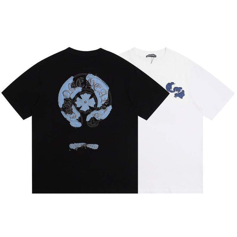 KLC17 New high-quality pure cotton men's and women's summer short sleeved top clothing