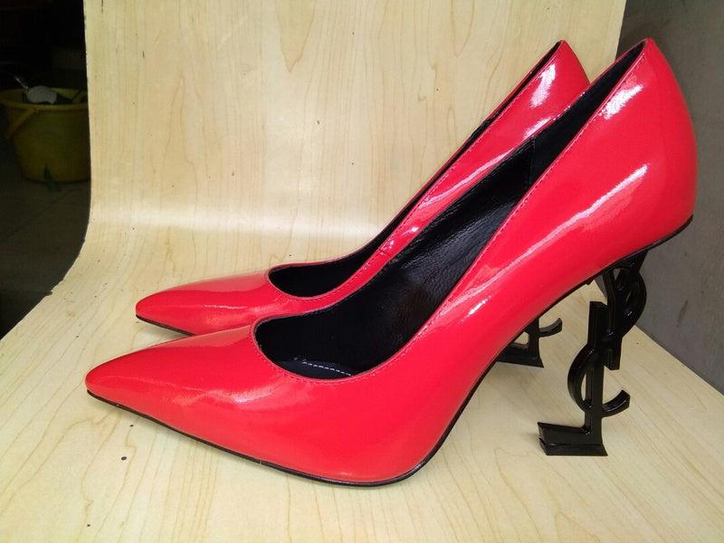 OYS1 Leather 10.5CM High heels size 35-41 women shoes with box