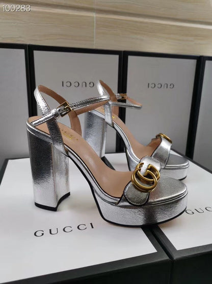 OGS4 Women real leather 8 Or 10CM shoes size 35-42 with box