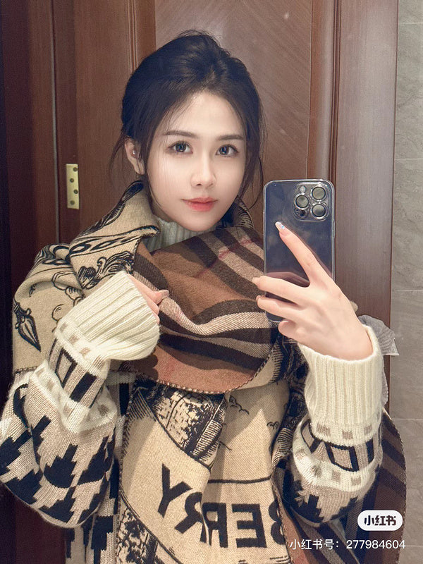 XBC7 Wool Cashmere Scaft Can choose Box