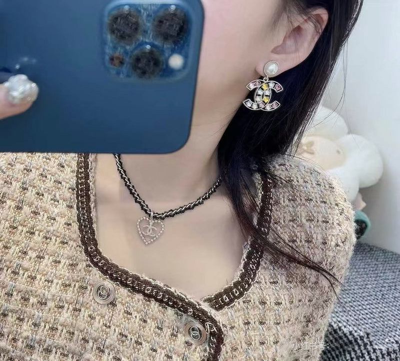A1106  Women's new fashion color diamond earrings jewelry