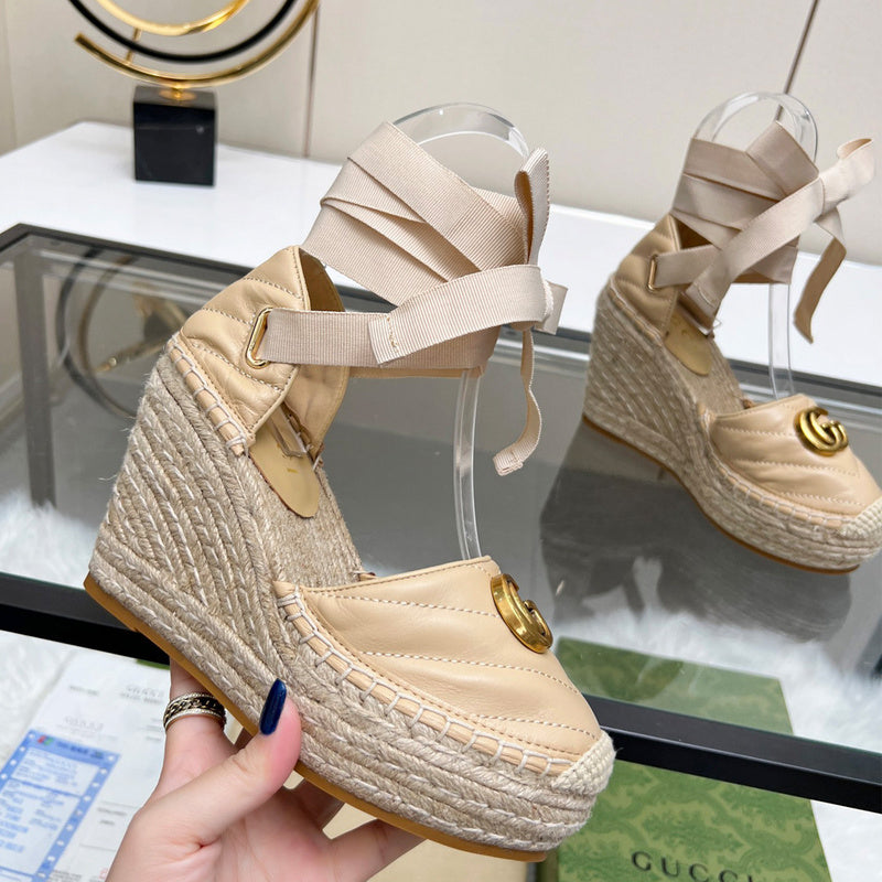 OGS38 Leather Women Heel shoes 35-42 With box