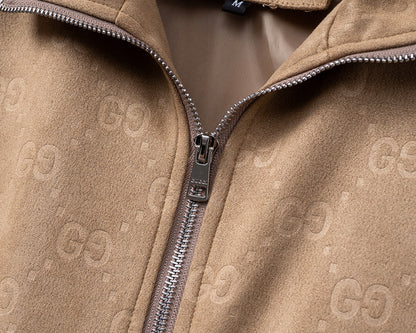 GUC099 New Spring and Autumn thin imitation deer skin velvet jacket long sleeved cardigan clothes