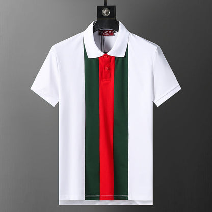 GUC058 Men's short sleeved lapel polo shirt clothing