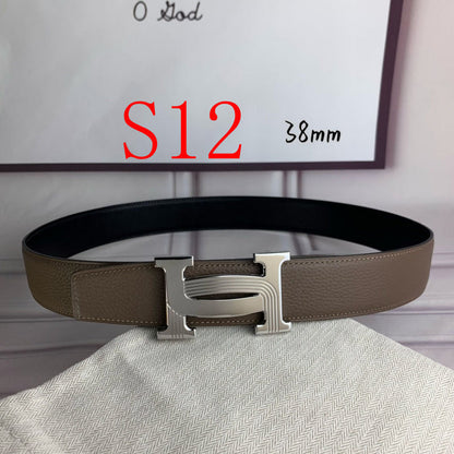 HBL5 Real leather 3.8CM 95-125CM Belt with all packing