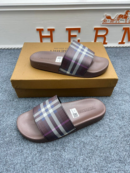 YBS01 Couples slipper Leather Shoes 36-46 with box