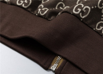 GUC0101 New men's spring and autumn thin style outerwear+long pants pure cotton casual suit clothing