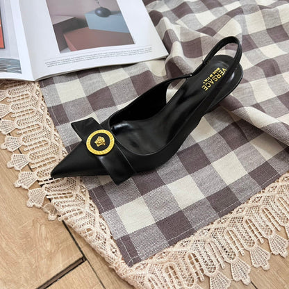 MJVS11 Leather Women 7CM Heel shoes 35-42 With box