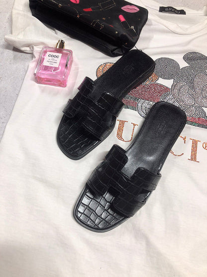 OHS02 Couples slipper Leather Shoes 35-42 with box