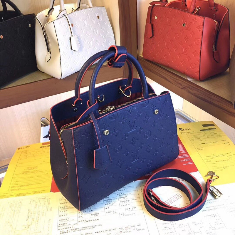 LLP48 High-quality leather bag women handbag 33X23X15cm fashion bag