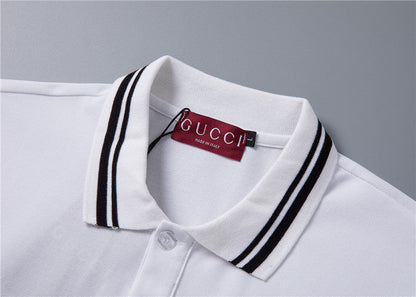 GUC064  Men's short sleeved lapel polo shirt clothing