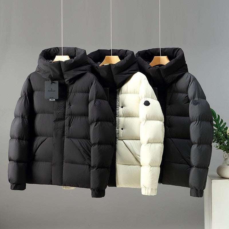 MOC72  New fall and winter hooded stand-up collar down jacket