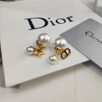 DE100 Fashion high quality alloy imitation pearl earrings  Jewelry