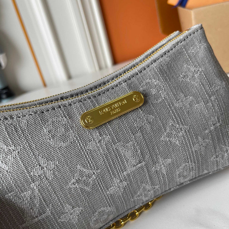 LLP08 Leather bag 24.5-13.5-6.5CM Denim Bags