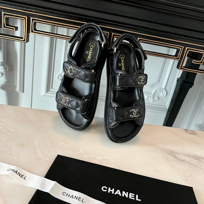 MCS65 Leather slippers Women shoes 35-40 With box